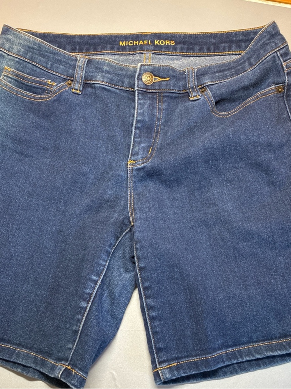 MICHAEL KORS Deep Blue Denim Bermuda Shorts